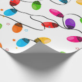 kerstverlichting cadeaupapier (Hoek)