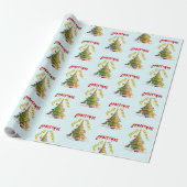 kerstverlichting cadeaupapier (Uitgerold)
