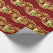 kerstverlichting cadeaupapier (Hoek)