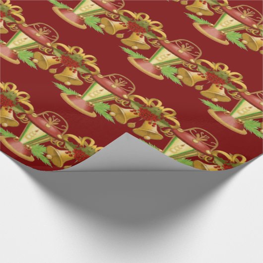 kerstverlichting cadeaupapier (Hoek)