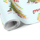 kerstverlichting cadeaupapier (Rol Hoek)