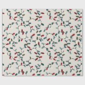 Kerstverlichting Cadeaupapier (Vlak)