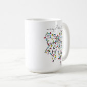 Kerstverlichting Coquette Bow Koffiemok (Voorkant rechts)