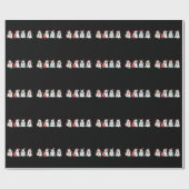 Kerstverlichting Cute Ghost Kerstmis Boo  Cadeaupapier (Vlak)