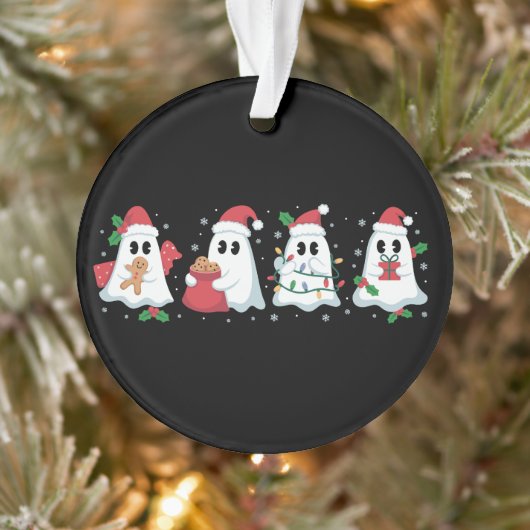 Kerstverlichting Cute Ghost Kerstmis Boo  Ornament (Boom)