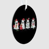 Kerstverlichting Cute Ghost Kerstmis Boo  Ornament (voorkant)