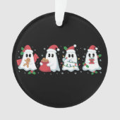 Kerstverlichting Cute Ghost Kerstmis Boo  Ornament (voorkant)