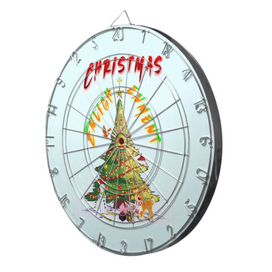 kerstverlichting dartbord (Voorkant Rechts)