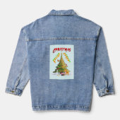 kerstverlichting denim jacket (Achterkant)