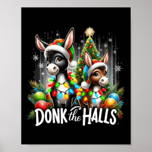 Kerstverlichting Donk De Zalen Kerst Ezels Poster
