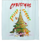kerstverlichting douchegordijn (Voorkant)