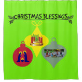 kerstverlichting douchegordijn (Voorkant)