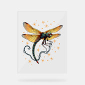 Kerstverlichting Dragonfly Acryl Bord (Voorkant)