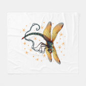 Kerstverlichting Dragonfly Fleece Deken (Voorkant (Horizontaal))