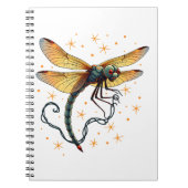 Kerstverlichting Dragonfly Notitieboek (Voorkant)