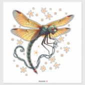 Kerstverlichting Dragonfly Sticker (Vel)
