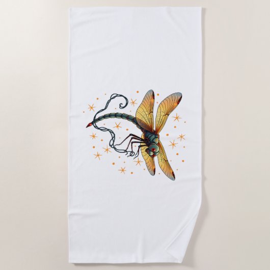 Kerstverlichting Dragonfly Strandlaken (Voorkant)