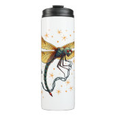 Kerstverlichting Dragonfly Thermosbeker (Voorkant)