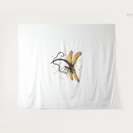 Kerstverlichting Dragonfly Wandkleed (Voorkant (horizontaal))