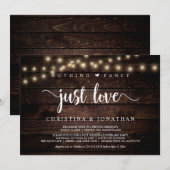 Kerstverlichting, Elopement, Niets fancy, gewoon L Kaart (Voorkant / Achterkant)