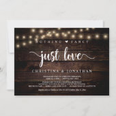 Kerstverlichting, Elopement, Niets fancy gewoon li Kaart (Voorkant)