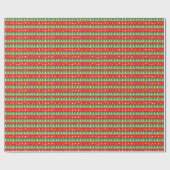 Kerstverlichting en bomen cadeaupapier (Vlak)