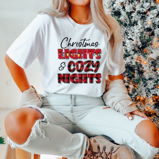 Kerstverlichting en Cosy Nights T-shirt