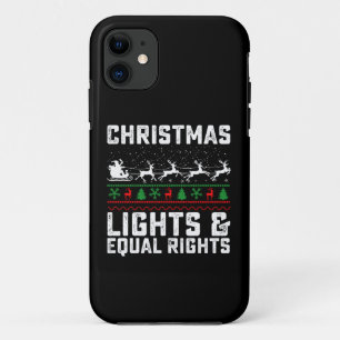 Kerstverlichting en gelijke rechten feminist Case-Mate iPhone case