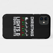 Kerstverlichting en gelijke rechten feminist Case-Mate iPhone case (Achterkant (horizontaal))