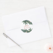 Kerstverlichting en groen ronde sticker (Envelop)