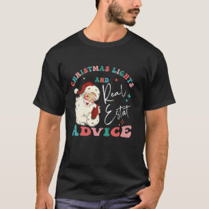 Kerstverlichting en onroerend goed advies Grappige T-shirt