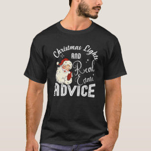 Kerstverlichting en onroerend goed advies Grappige T-shirt