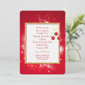 Kerstverlichting en Tinsel Kaart (Staand voorkant)