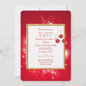 Kerstverlichting en Tinsel Kaart (Voorkant)