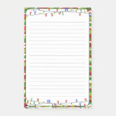Kerstverlichting Feestdagen gevoerd Post-it® Notes (Voorkant)