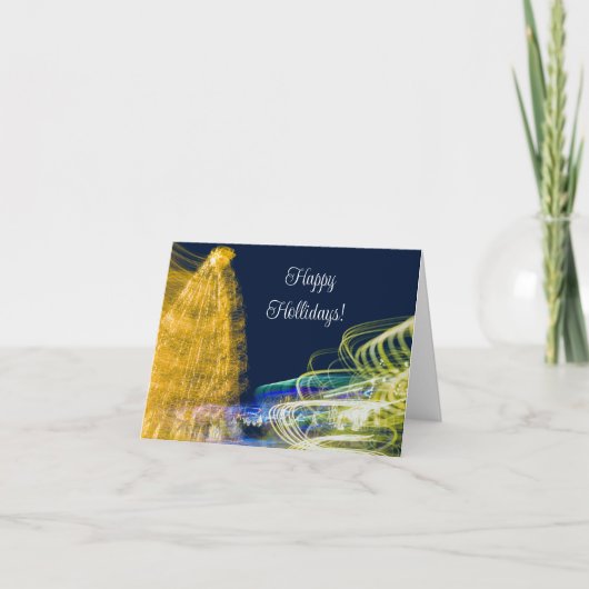 kerstverlichting feestdagen kaart (Voorkant)