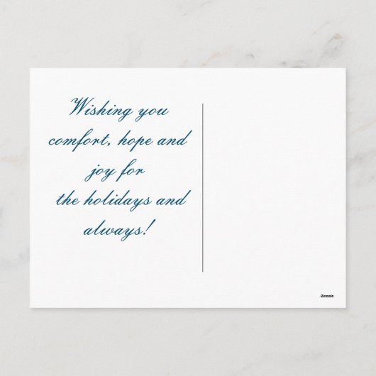 Kerstverlichting Feestdagenkaart (Achterkant)