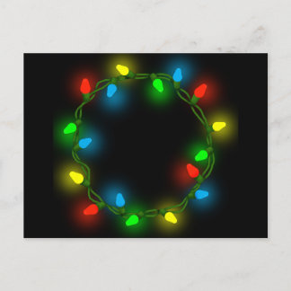 kerstverlichting feestdagenkaart