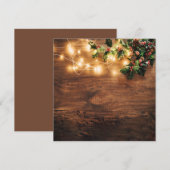 kerstverlichting feestdagenkaart (Voorkant / Achterkant)