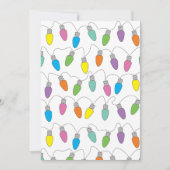 kerstverlichting feestdagenkaart (Voorkant)