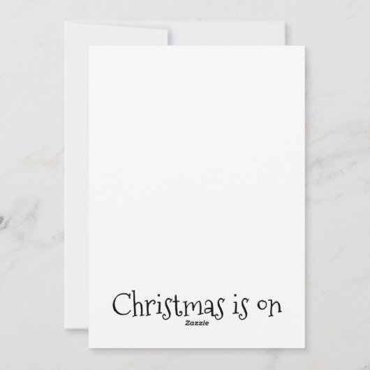 kerstverlichting feestdagenkaart (Achterkant)