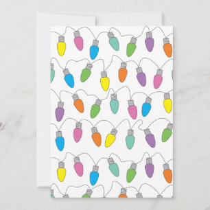 kerstverlichting feestdagenkaart