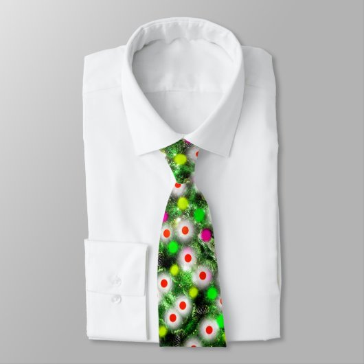 Kerstverlichting feestelijk plezier stropdas (Gebonden)