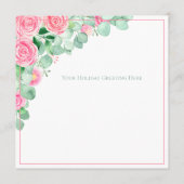 kerstverlichting Floral Eucalyptus Holiday Card (Achterkant)