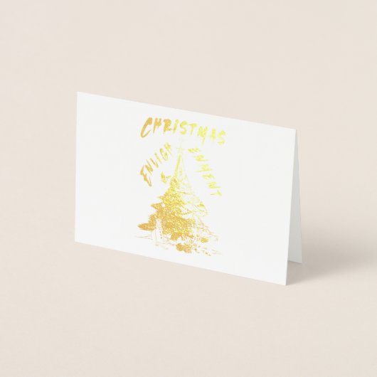 kerstverlichting folie kaarten (Voorkant)