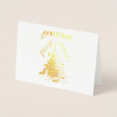 kerstverlichting folie kaarten (Voorkant)