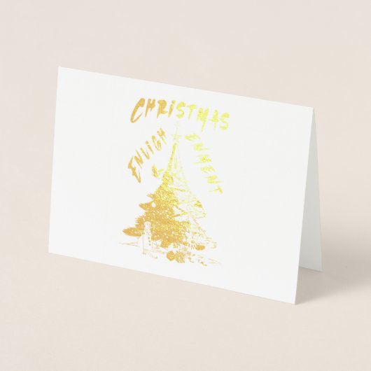 kerstverlichting folie kaarten (Voorkant)