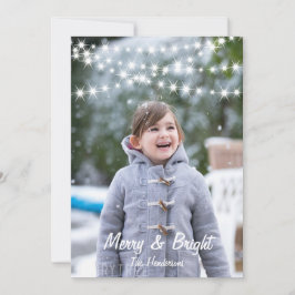 Kerstverlichting Foto Vakantie Kaart