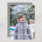 Kerstverlichting Foto Vakantie Kaart (Voorkant / Achterkant)