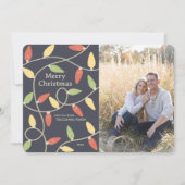 Kerstverlichting Fotokaart -  stijl Feestdagenkaart (Voorkant)